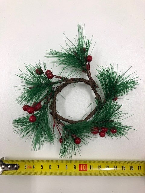 Mini Napkin Ring - Pine with Berries