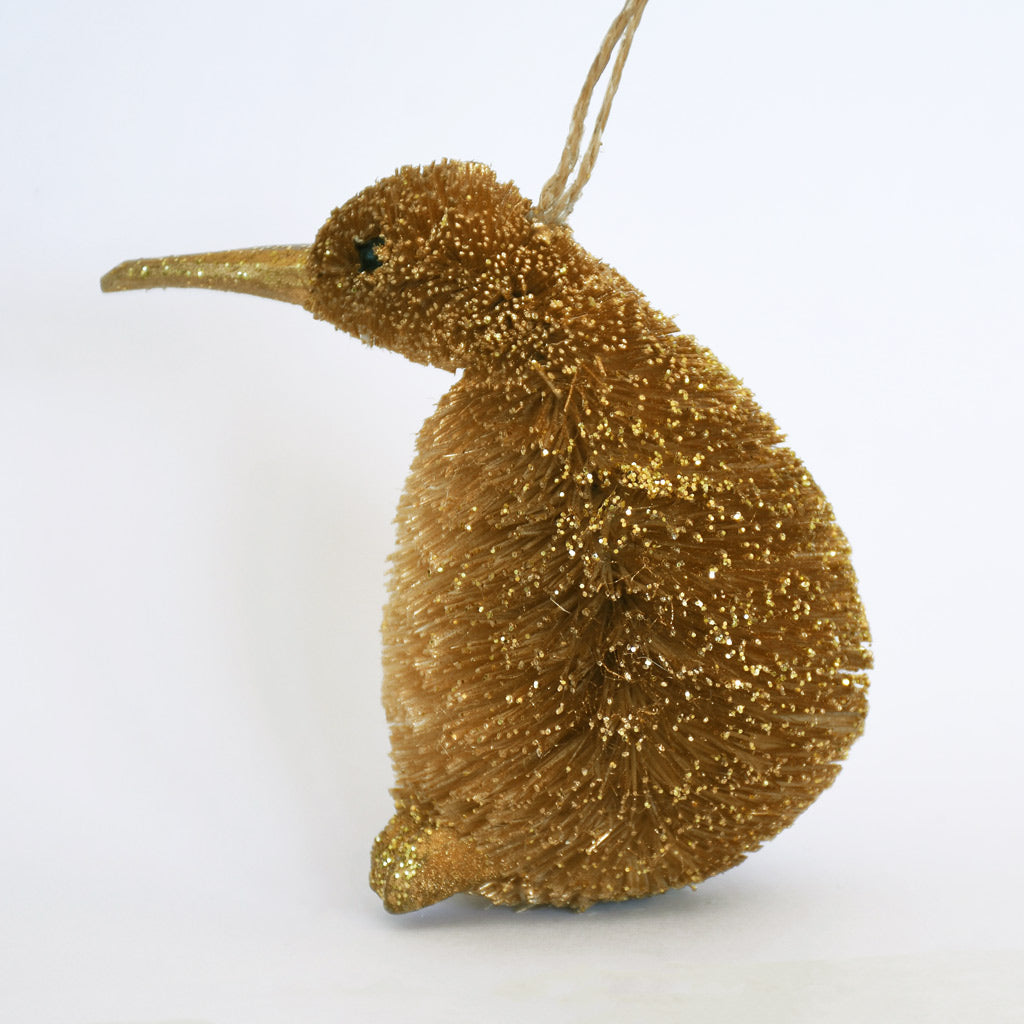 Kiwi - Gold coloured decoration DUE END SEPTEMBER 2025