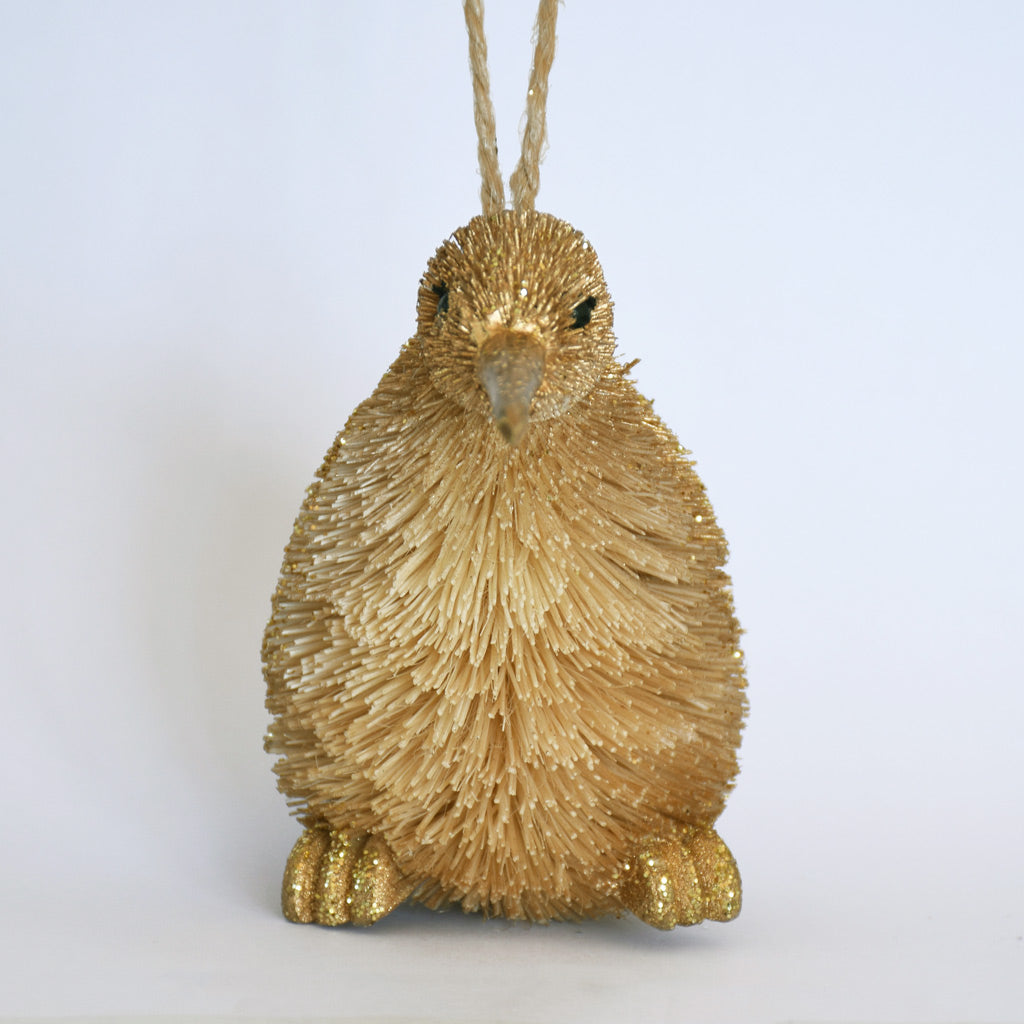 Kiwi - Gold coloured decoration DUE END SEPTEMBER 2025