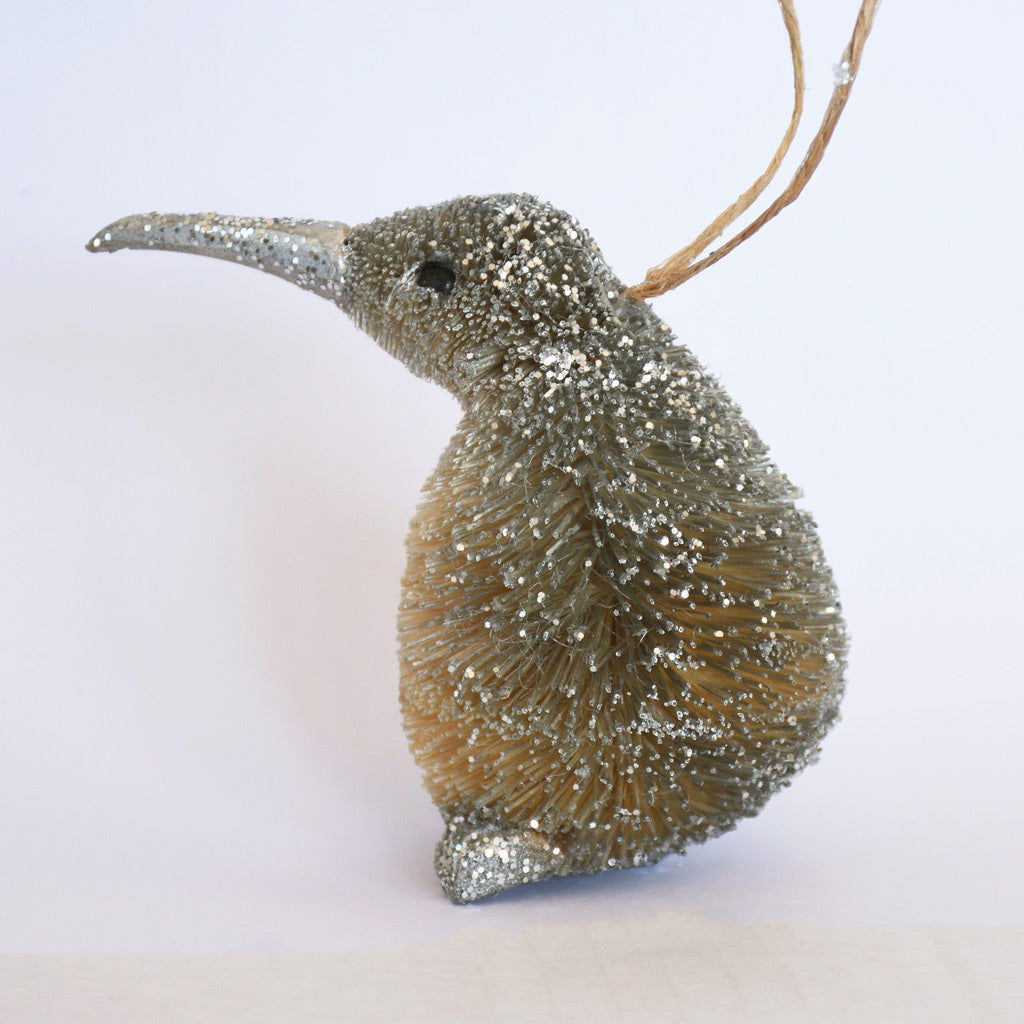 Kiwi - Silver coloured decoration