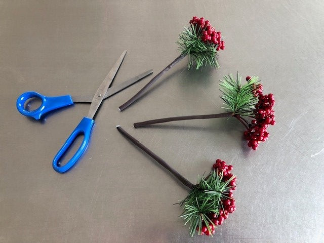 Christmas Pick - Glossy Red 18cm