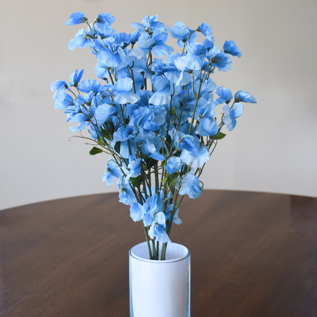 Sweet Pea Flowers - Light Blue