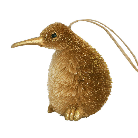 Kiwi - Gold coloured decoration DUE END SEPTEMBER 2025
