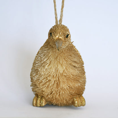 Kiwi - Gold coloured decoration DUE END SEPTEMBER 2025