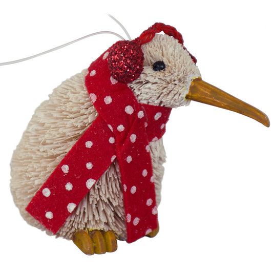 Kiwi Snowman with Ear Muffs
