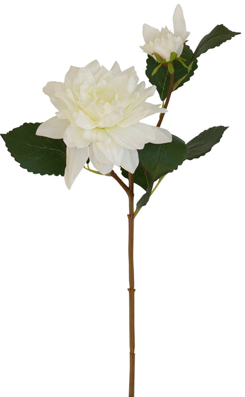 Dahlia Flower Spray - White ✰✰✰ SPECIAL ✰✰✰