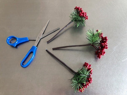 Christmas Pick - Glossy Red 18cm