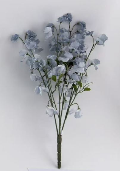 Sweet Pea Flowers - Blue Grey - DUE AUGUST 2026