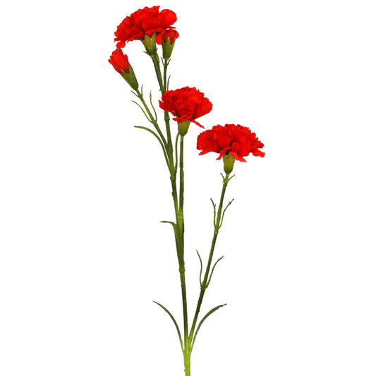 Red artificial carnation flower from Ogilvies NZ