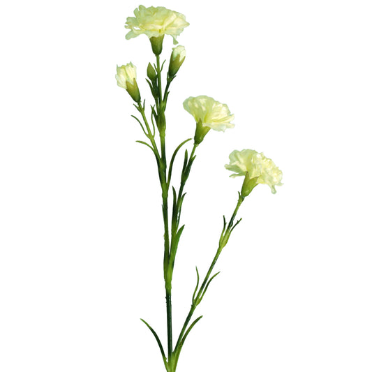 White artificial Carnation flower from Ogilvies NZ