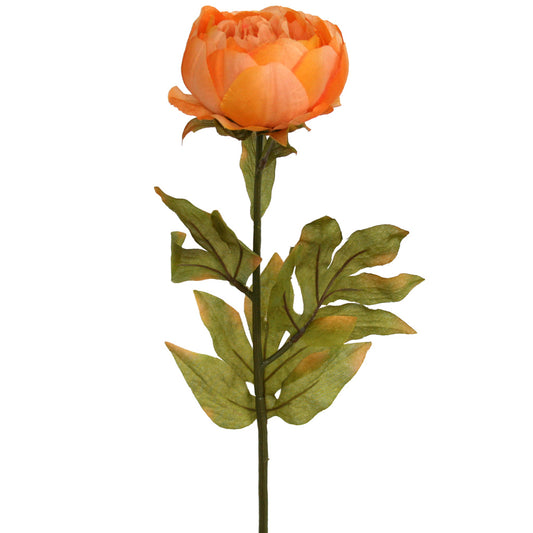 Artificial apricot peony flower from Ogilvies NZ